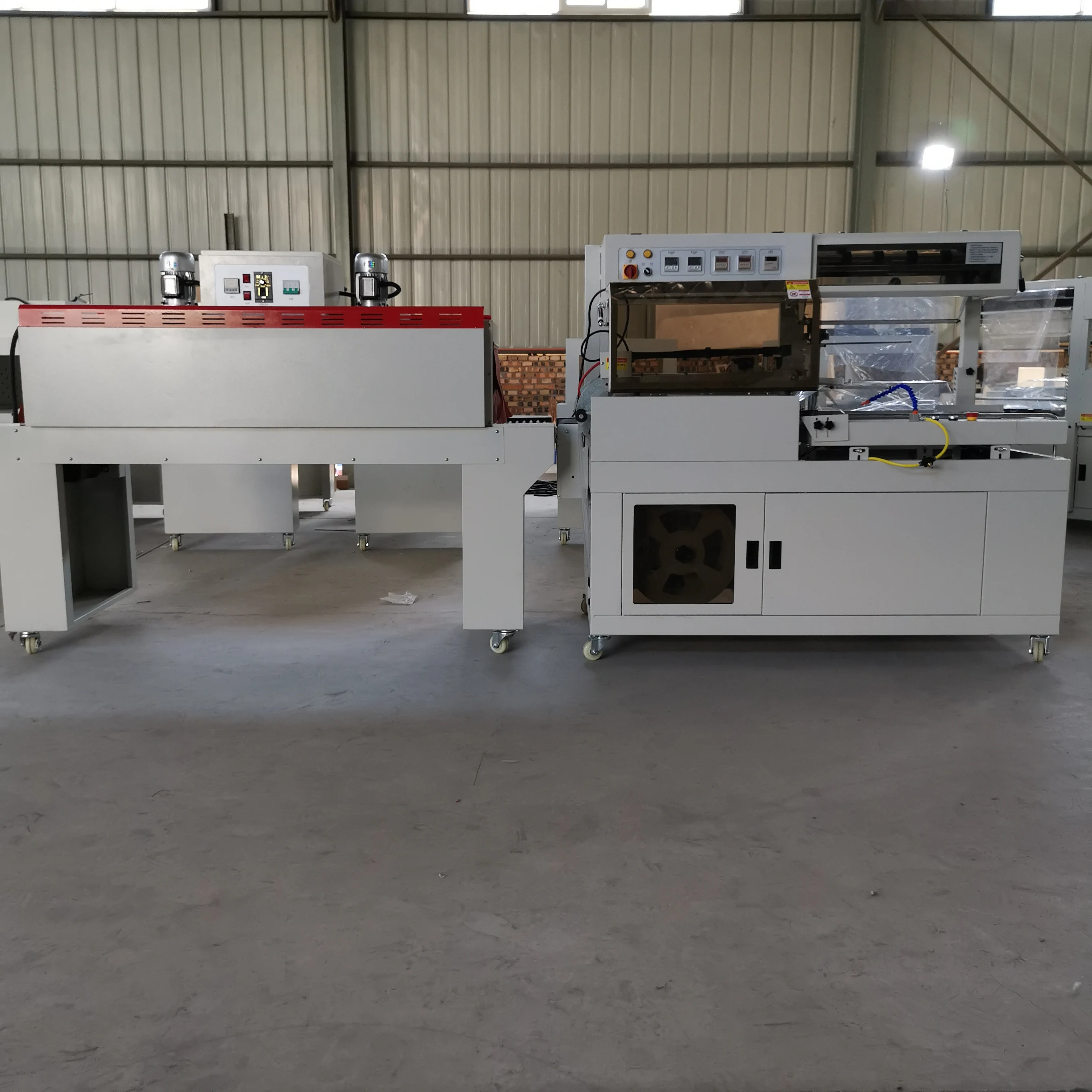 Automatic Side Sealing Cutting Machine Cosmetics Ear Phone Boxes Book Food Shoes Shrink Film Wrapping Packaging Machine