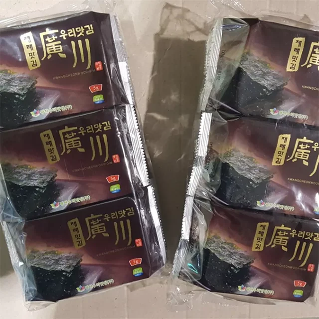Hot Selling Korean Seaweed with Sa Jarae Seasoned Laver Nutritious Everyone Likes It Use of Side Dishes and Snacks