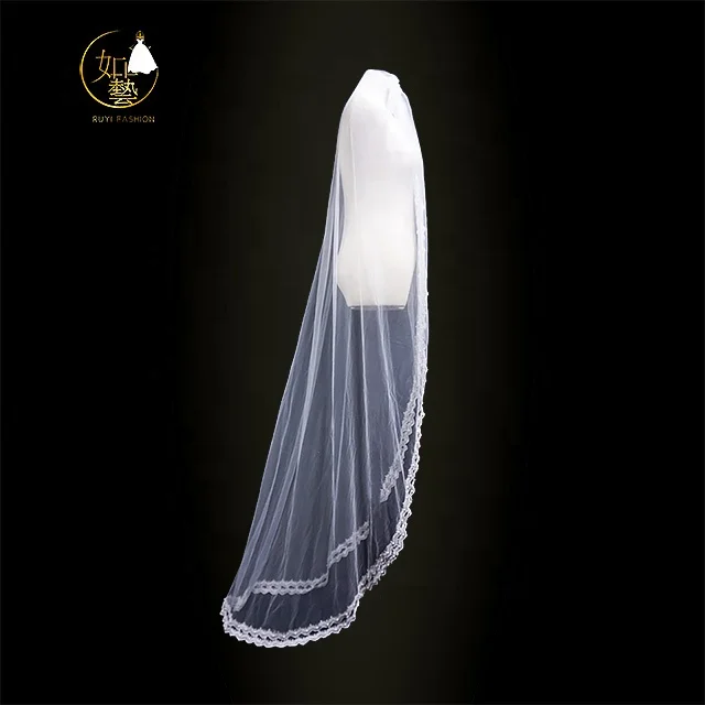 Cathedral Wedding veil Hot sell High Quality bridal veil Premium ivory Tulle veil