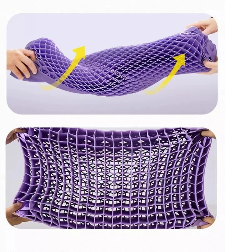 3D Wave Hyper Elastic TPE Pillow With Latex High Elasticity Cooling Gel & Washable