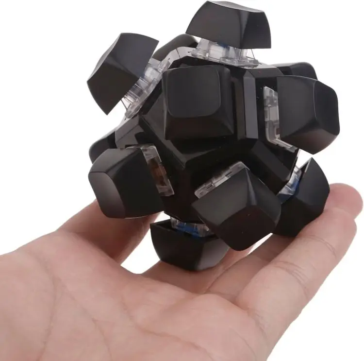 twelve-Button Click Mechanical Switch Fidget Cube Toy Keyboard Clicker Fidget Stress Relief Sensory Toy For All Age