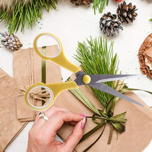 Школьные Ножницы для детей 6 5 дюйма Острые рукоделия ножницы творчества и с мягкой