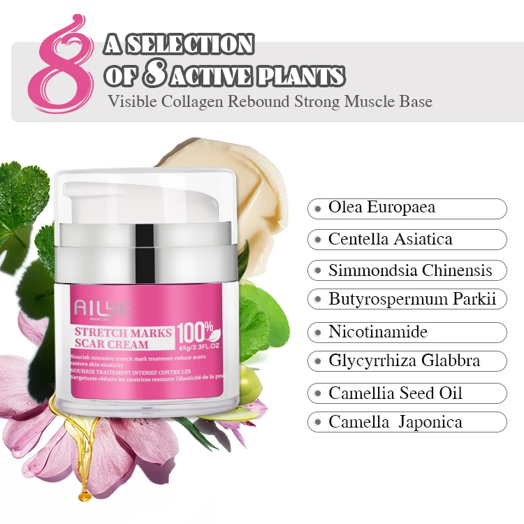 100% Effective Best Collagen Jojoba Oil Stretch Mark Cream Removal Scar Cream Nourish Intensive Treatment Stretch Mark Cream