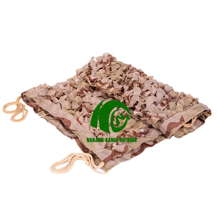 KANGO Factory Bulk Roll Anti UV Durable Camo Polyester Netting Mesh Camouflage Net Cheap Shade Net