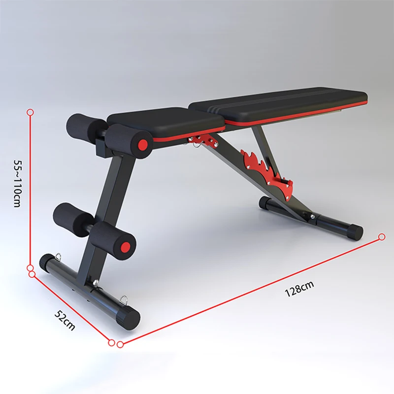Gym Bench Press with Incline and Decline Flat Exercise Adjustable Foldable dumbbell Weight Bench