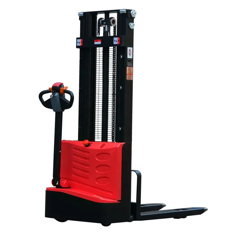3.5m 1.5ton All electric Stacker Battery Standing Forklift Pallet Carrier Cart Electric Stacker With CE