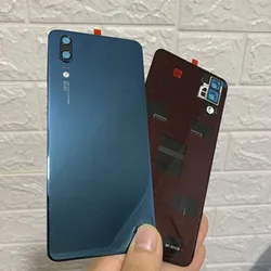 Оригинальная задняя крышка для объектива камеры задняя крышка батарейного отсека для Huawei P20 сапфировый синий