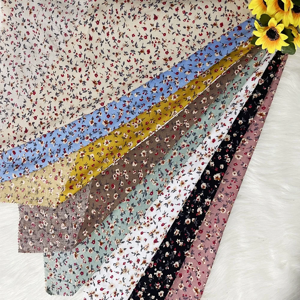 Горячая продажа розовый цвет элегантный цветочный узор тканая вискоза спандекс ткань для изготовления женское платье одежда