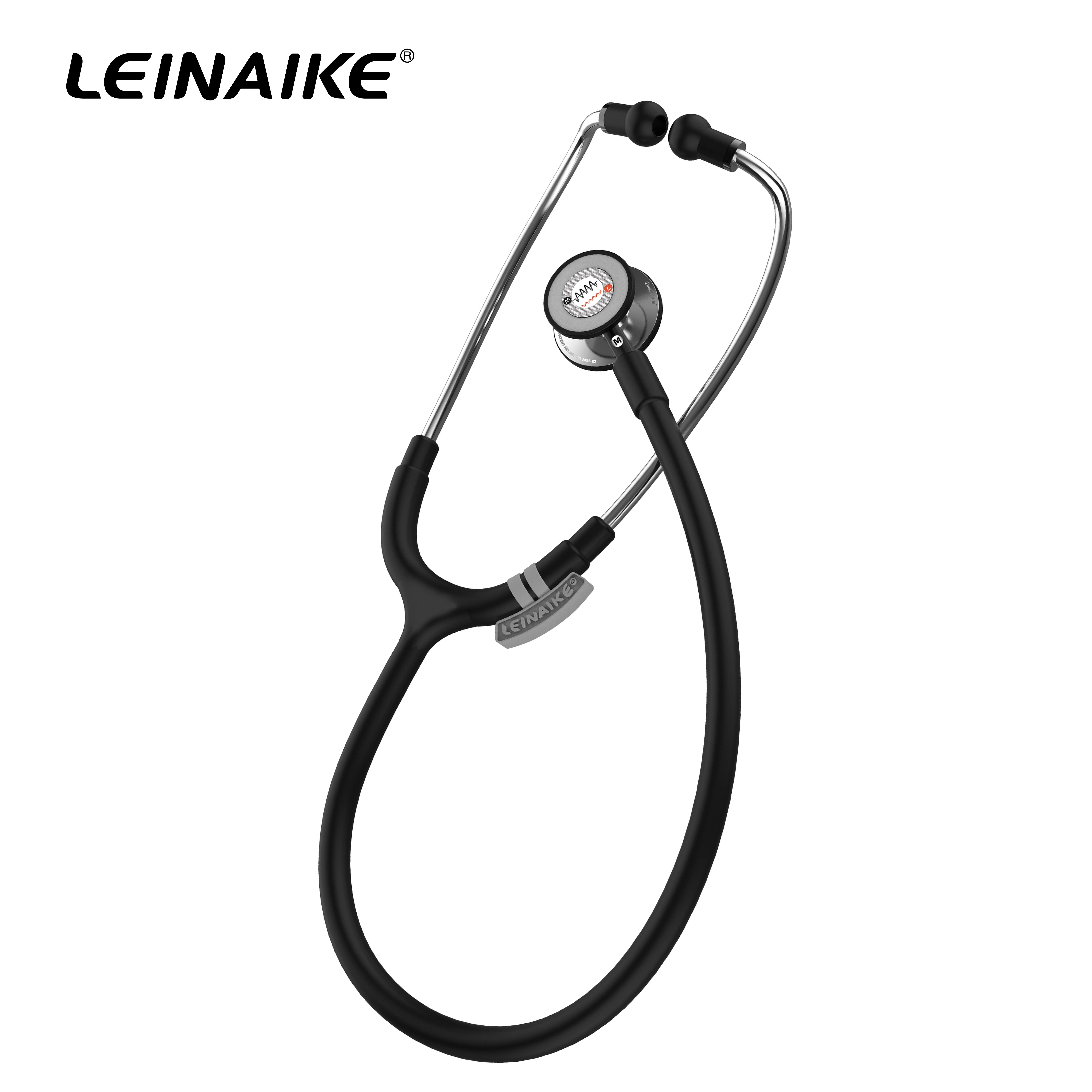 Бесшумный двухсторонний переносной стетоскоп с зажимом для ушей, медицинский стетоскоп