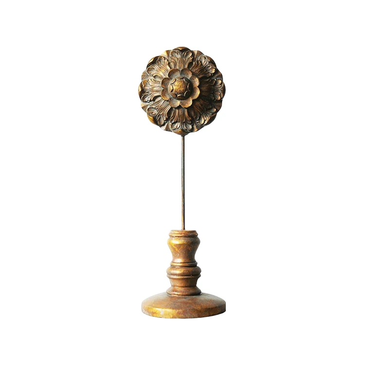 Metal Crafts Roman Capitals Modern Resin Sculpture Sculptures For Living Room