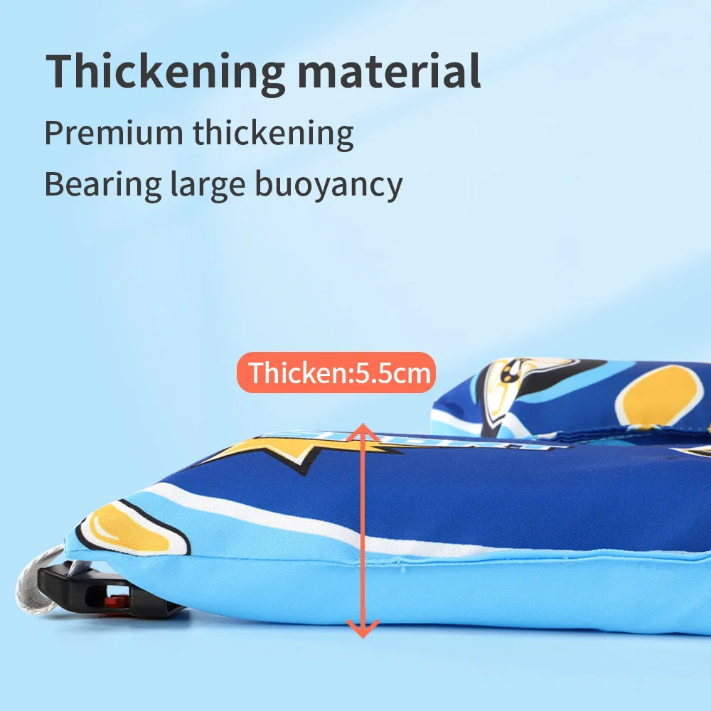 Baby Non-inflatbale Arm Ring High Buoyancy Adjustable Belt Kids Slide Switch Button Life Vest Swim Jacket For Children Summer