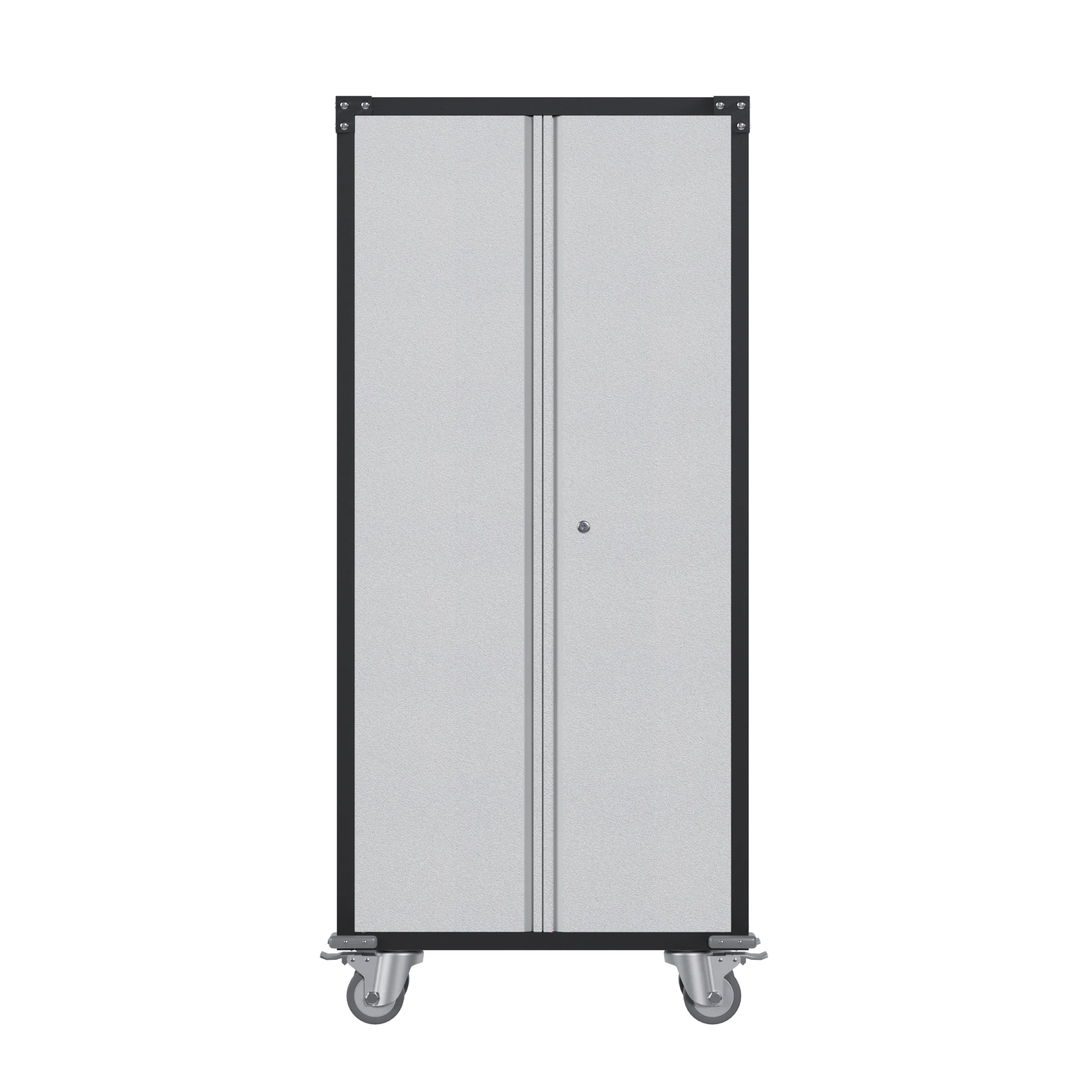 Double Colored Rolling Metal Storage Cabinet with 2 Peg Board for Storage