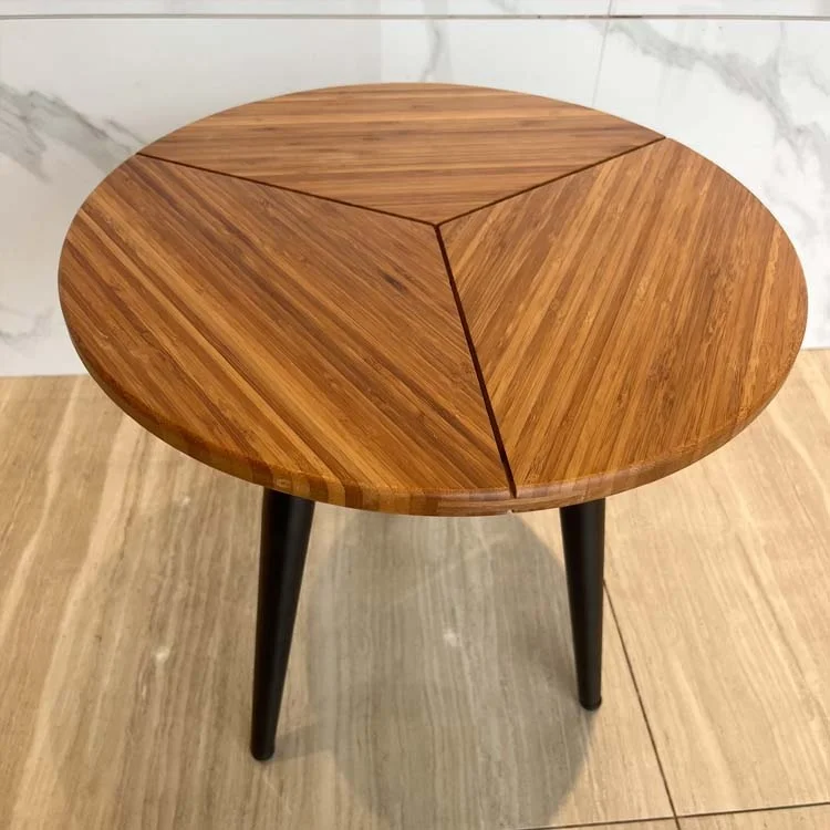 Modern wood round foldable meuble de salon mesa de centro wohnzimmer tisch table ronde mesa tavolo tafel bamboo table for home