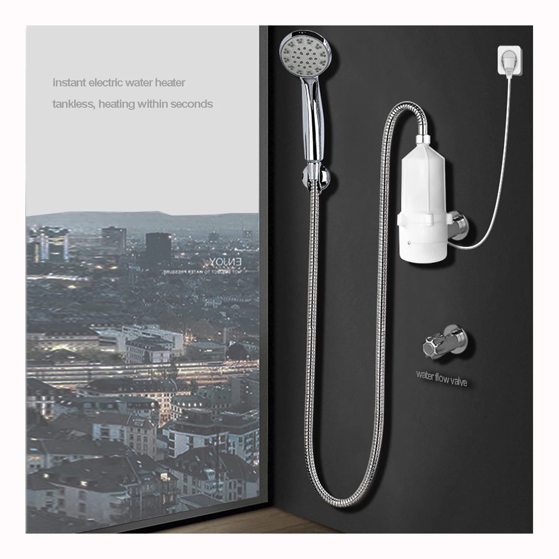 Новинка 110 В проточный водонагреватель новейший дизайн Гейзер для ванной горячий душ мини умные мгновенные электрические водонагреватели