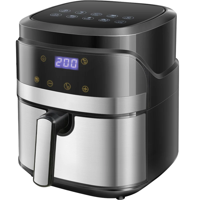 High Quality 5.5L Air Fryer Oven Digital Touch Screen Smoke-free Air Fryer Oven Healthy Oil-Free 60 Minute Timer & Auto Shutoff