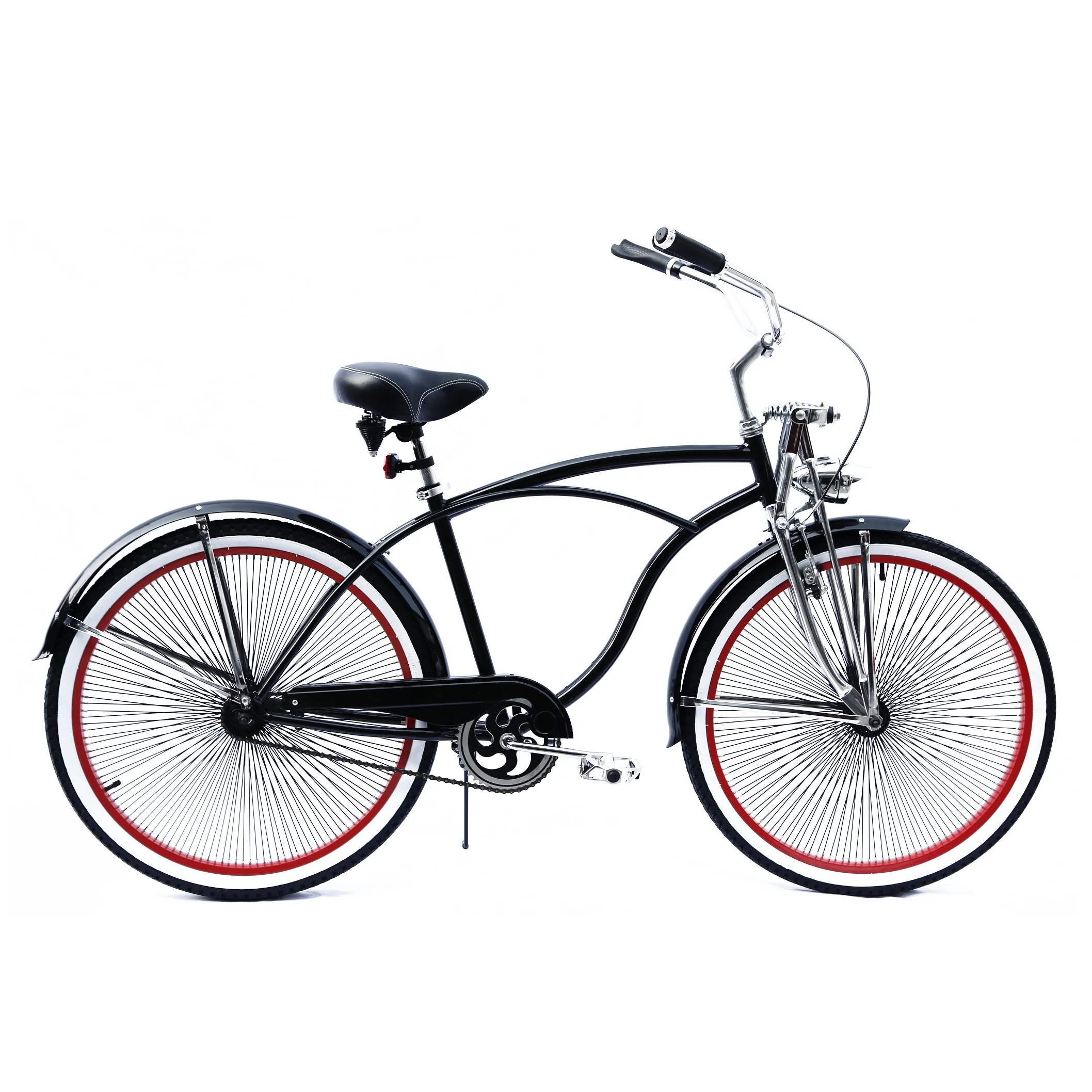 26 Inch 280PCS Spoke Beach Cruiser Bike Coaster Brake Lowrider Classic Bicycle