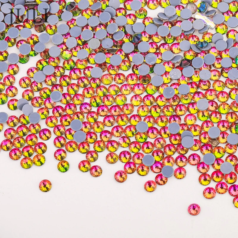 Высококачественные белые опаловые хрустальные стальные Стразы для дизайна ногтей