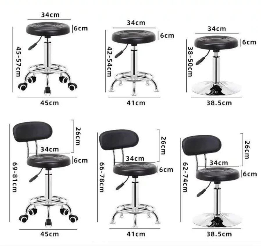 Height-Adjustable Nurse Stool Hospital Doctor Stainless Steel Stool Surgeon Chair For Sale
