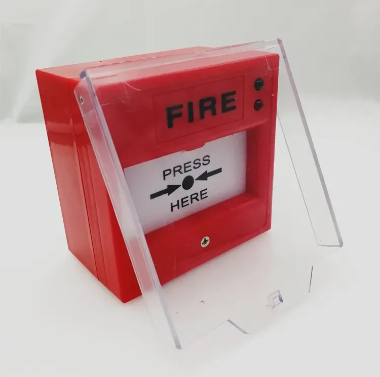 Mcp Manual Call Point Emergency Exit Button Red Organic Glass Cover Fire Alarm System