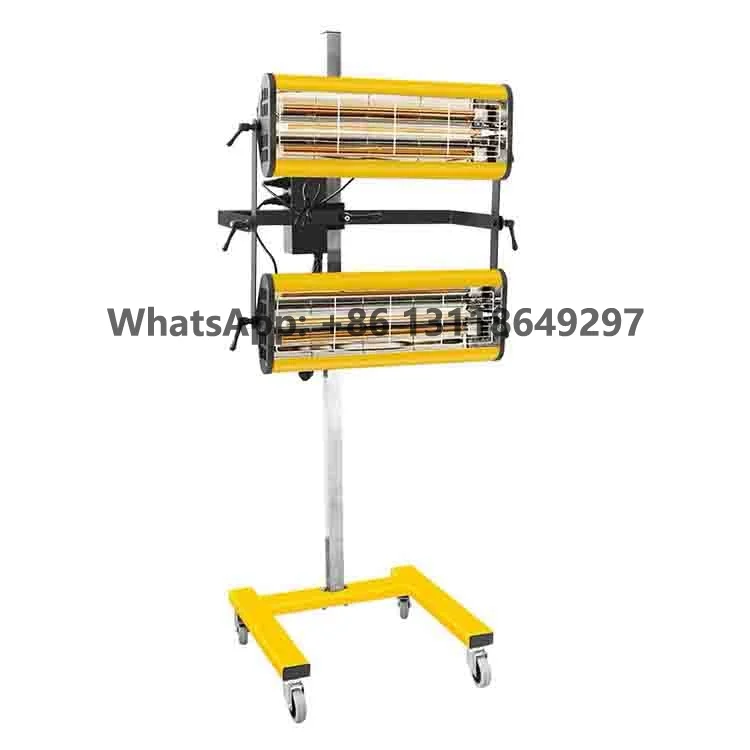 Digital Display Car Maintenance Infrared Dryer Heater for Paint Light Car Body Repair Panel Infraraed Lamp Garage Equipment