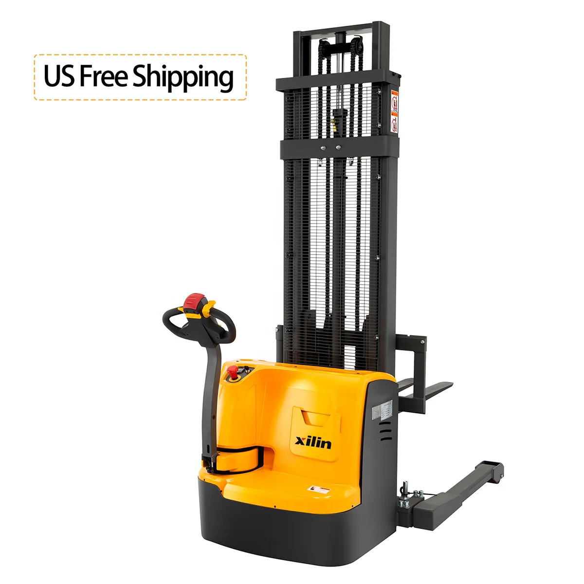Xilin 1.5ton 3300lbs 177inch full electric walkie stacker for sale