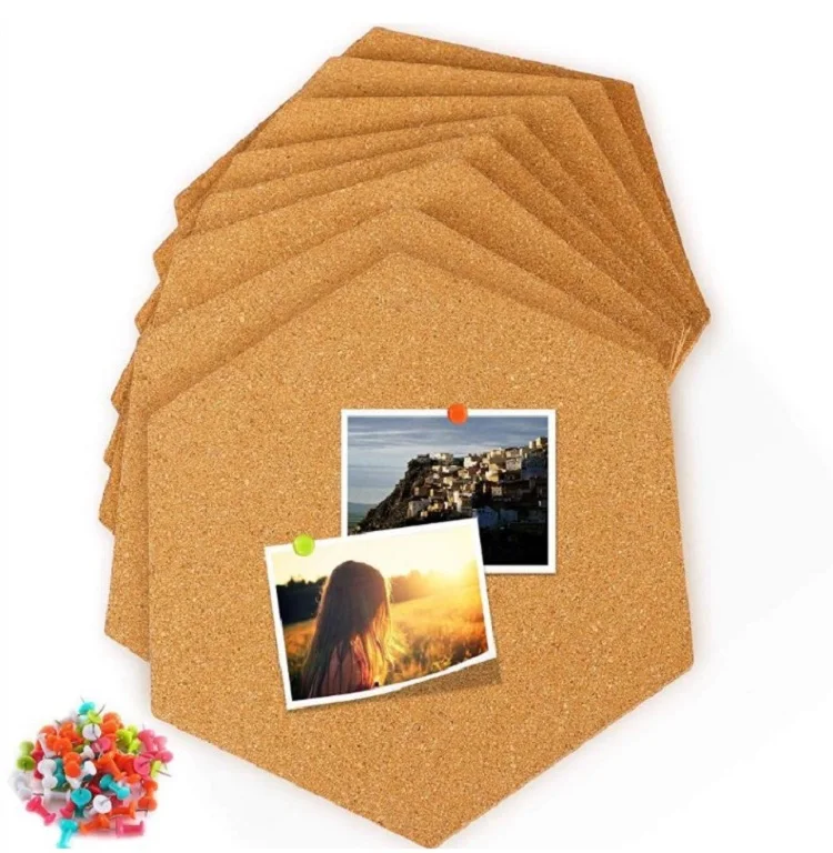
Premium Hexagon Cork Photo Board Frameless Hexagon Cork Notice Board Self Adhesive Cork Notice Board 