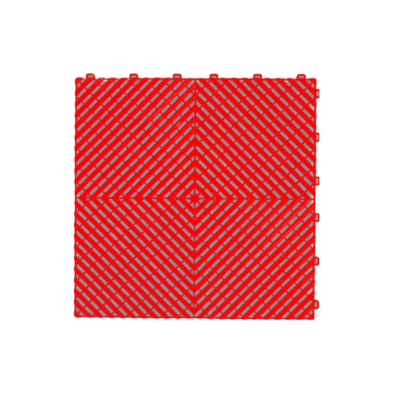 High Quality  Interlocking Garage Floor Tiles Industrial Plastic Modular Colorful Garage Flooring Mats