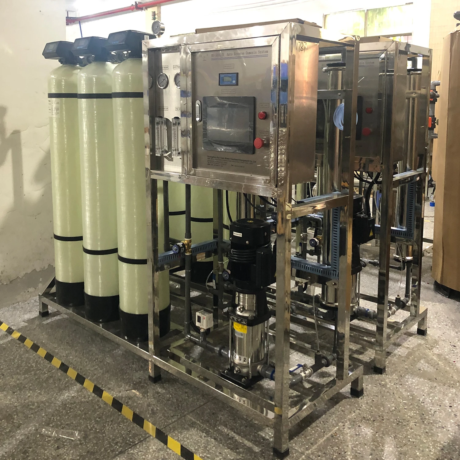 500LPH reverse osmosis system for water treatment automatic water purification machine drinking water treatment plant