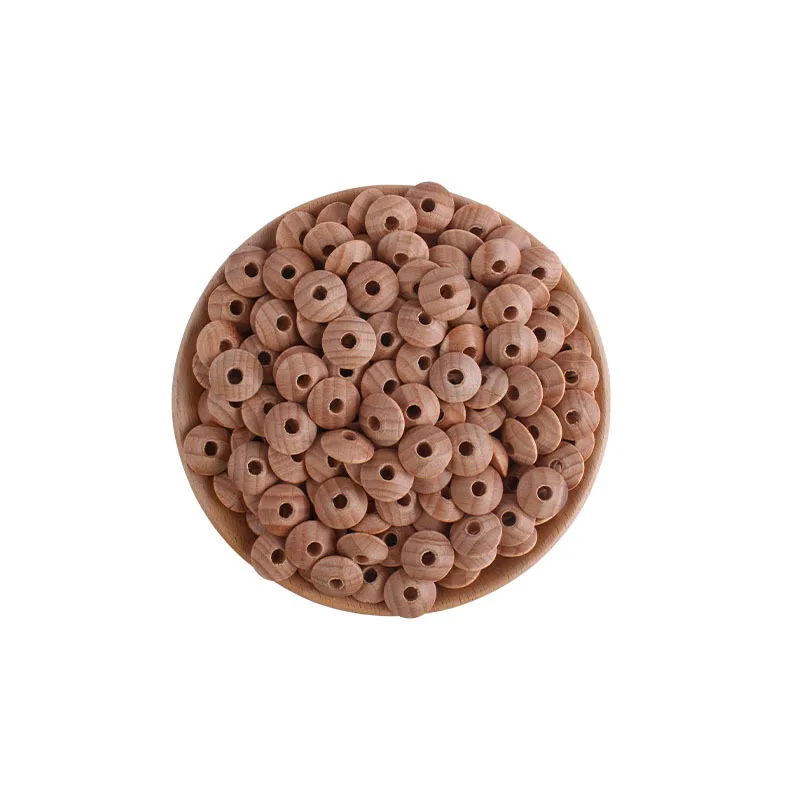 13mm Wooden Bead Natural Wood Beads Round Spacer Wooden Pearl Lead-Free Balls Charms DIY for Jewelry Making Handmade Accessories