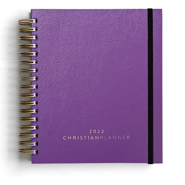 Wholesale and custom printing  hardcover spiral paper notebook agenda planner diary journal