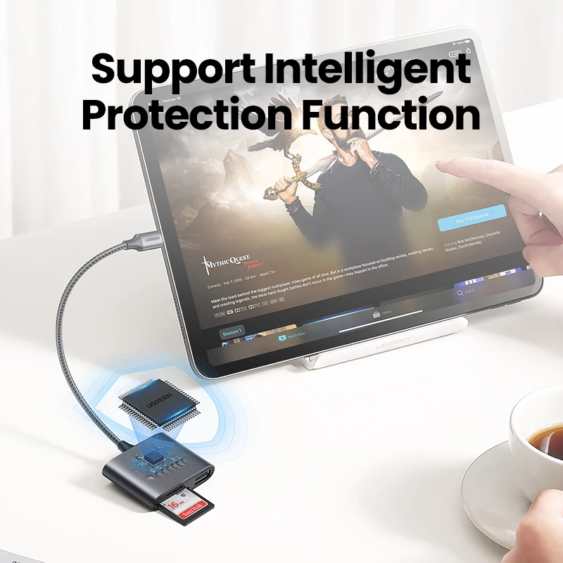  UGREEN USB Type C к SD Micro кардридер для iPad ноутбука HTPC адаптер карты