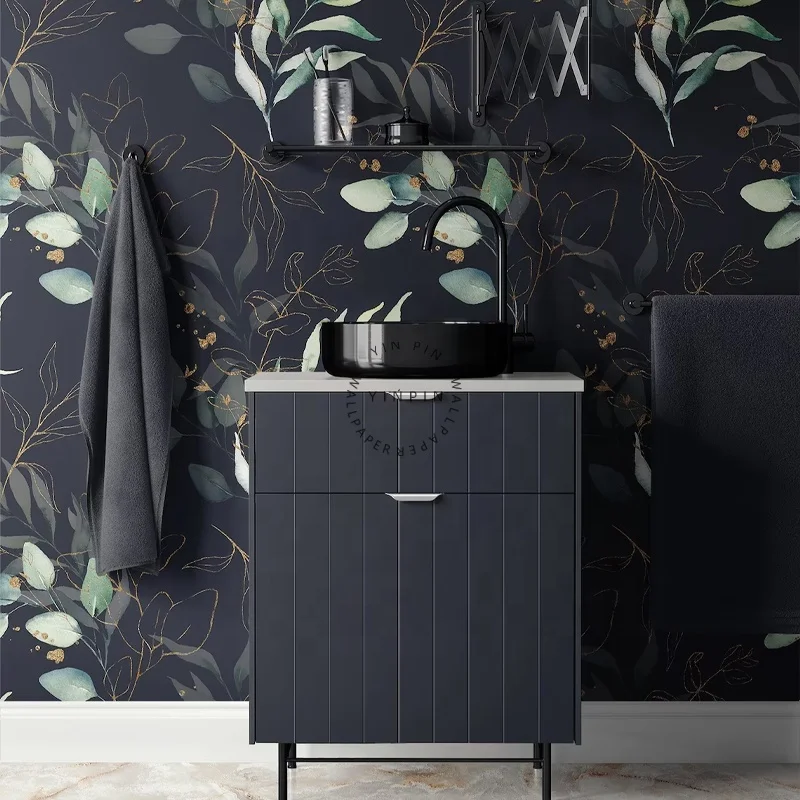 Black twig custom printed wall paper 3d home decoration mural wallpaper