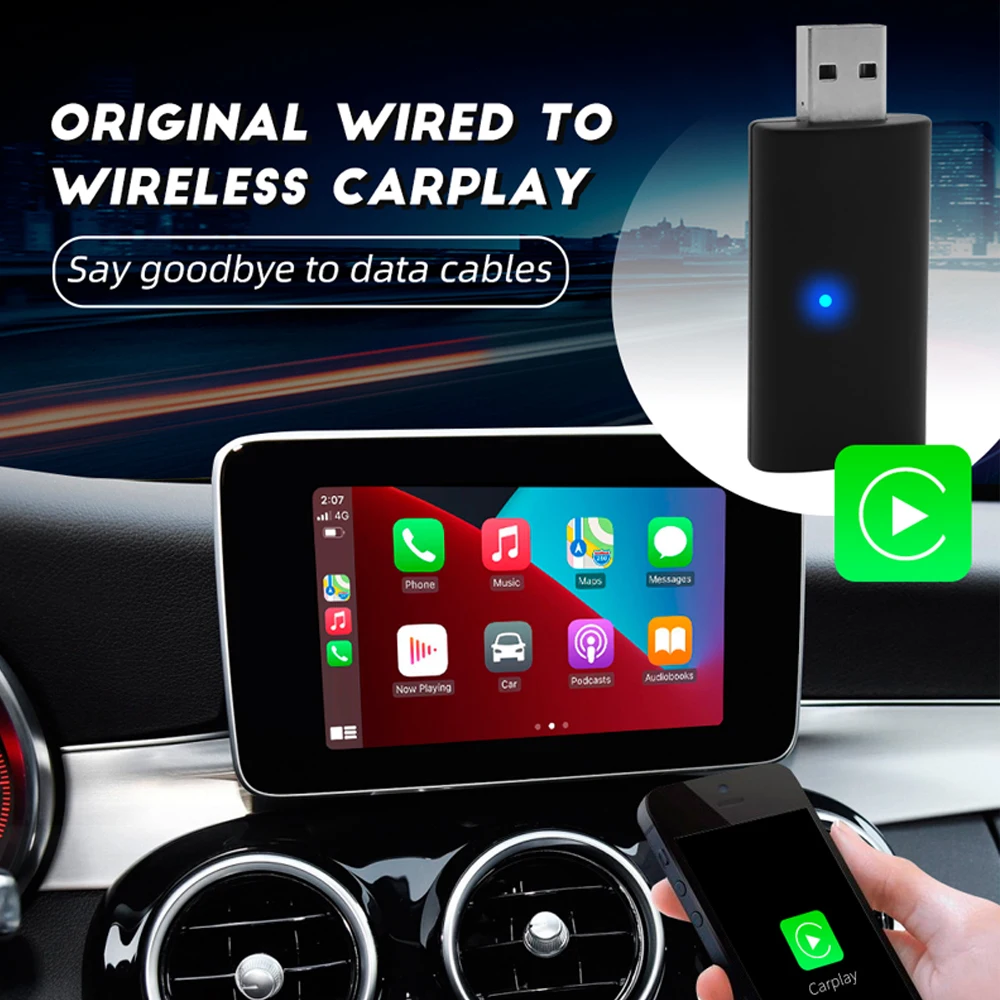 Topleo carplay ai box android 10 screen wireless adapter Dual WIFI plug and play tv stick smart carplay ai box