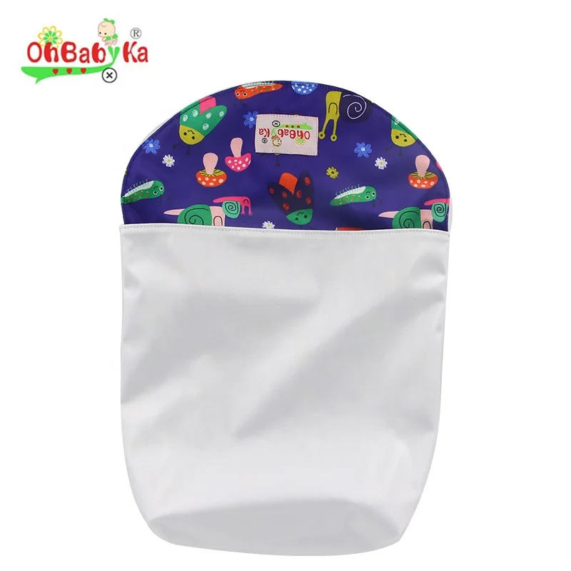 Ohbaby new pattern baby wet bag fashion baby diaper bag PUL Reusable Pockets mommy bag