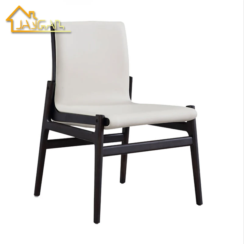 Modern commercial restaurant chairs leather upholstered dining chairs contemporary wooden chairs for dining table