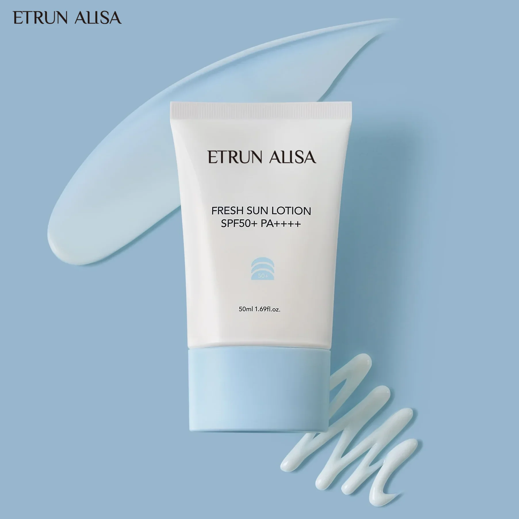 ETRUN ALISA OEM Non-nano zinc oxide Sun Lotion sunscreen spf 50 broad-spectrum protection from both UVA UVB rays