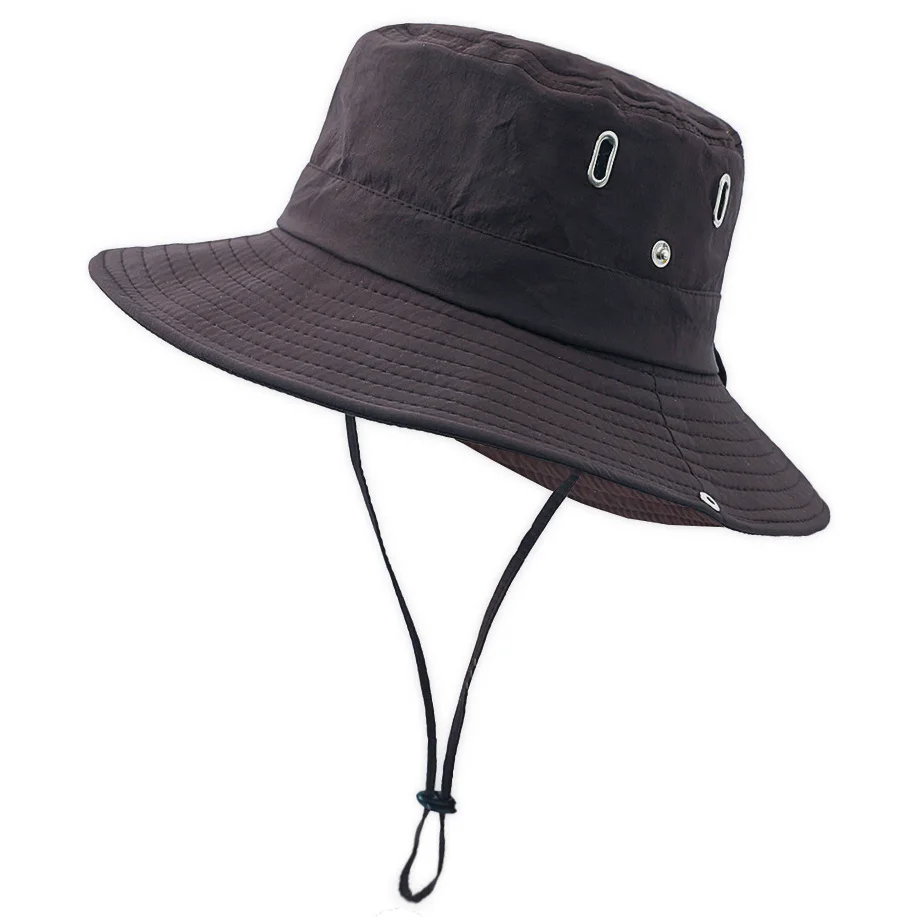 Outdoor Sun Protection Safari Bonnie Sun CapCustom Waterproof Breathable Polyester Fishing Bucket Hat