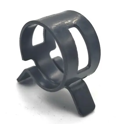 
yellow zinc plated spring 65mn galvanized Liquid gas mini fuel line hose tubing spring clips 