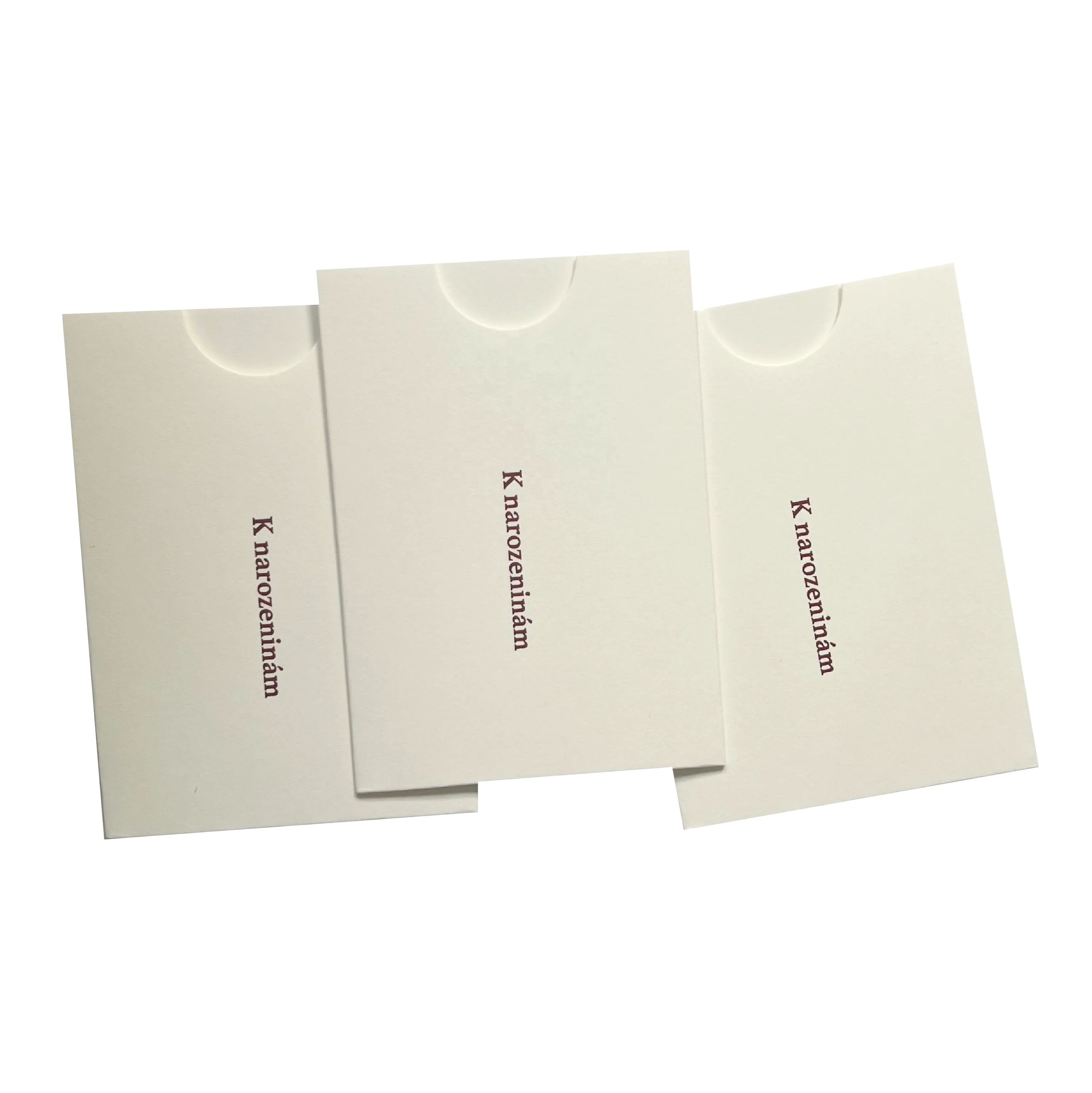 Custom Logo red stamp white Paper Business Envelope For Card Packaging