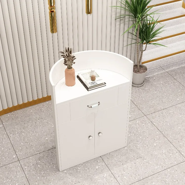 Factory Direct Supply Salon Furniture Nail cashier counter salon spa China Manufacturer Reception Desk Supplier