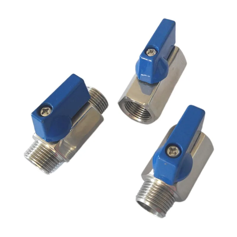 Stainless Steel Mini Ball Valve F/F thread end PN63 ball valve