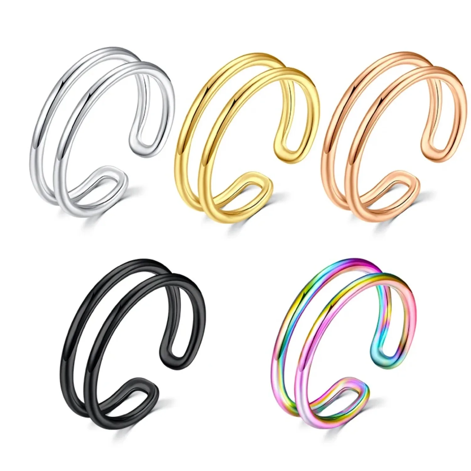 Серьги-Клипсы из нержавеющей стали 20 г