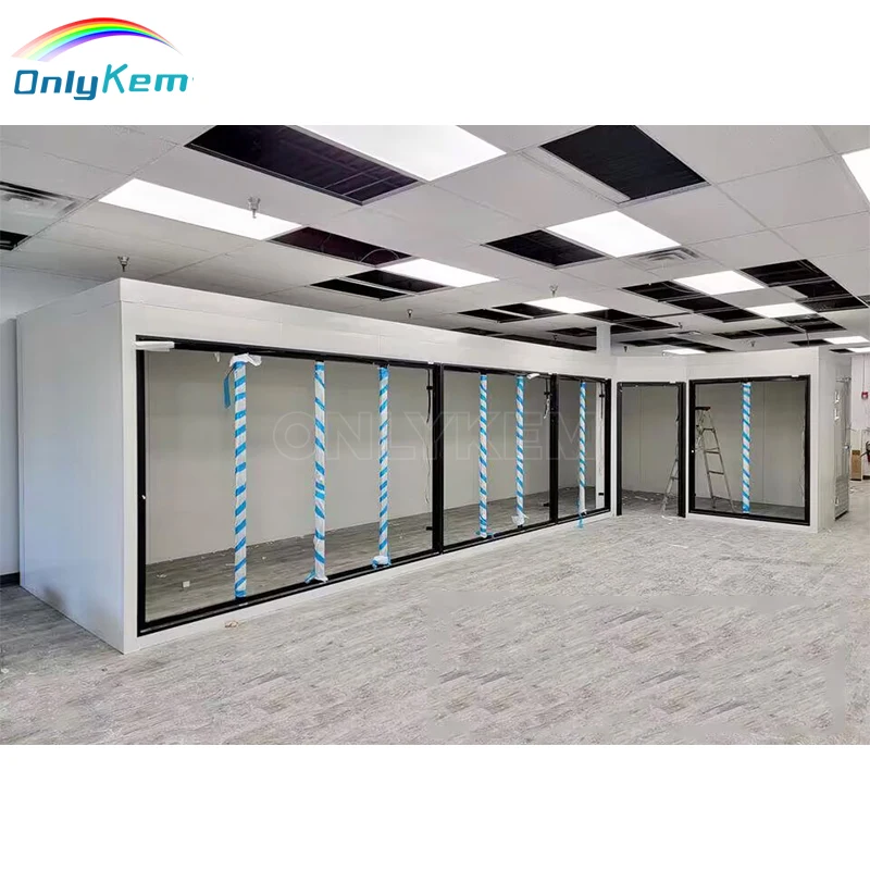 Commercial Walk in Cooler Display Glass Doors Display Walk in Freezer with glass door