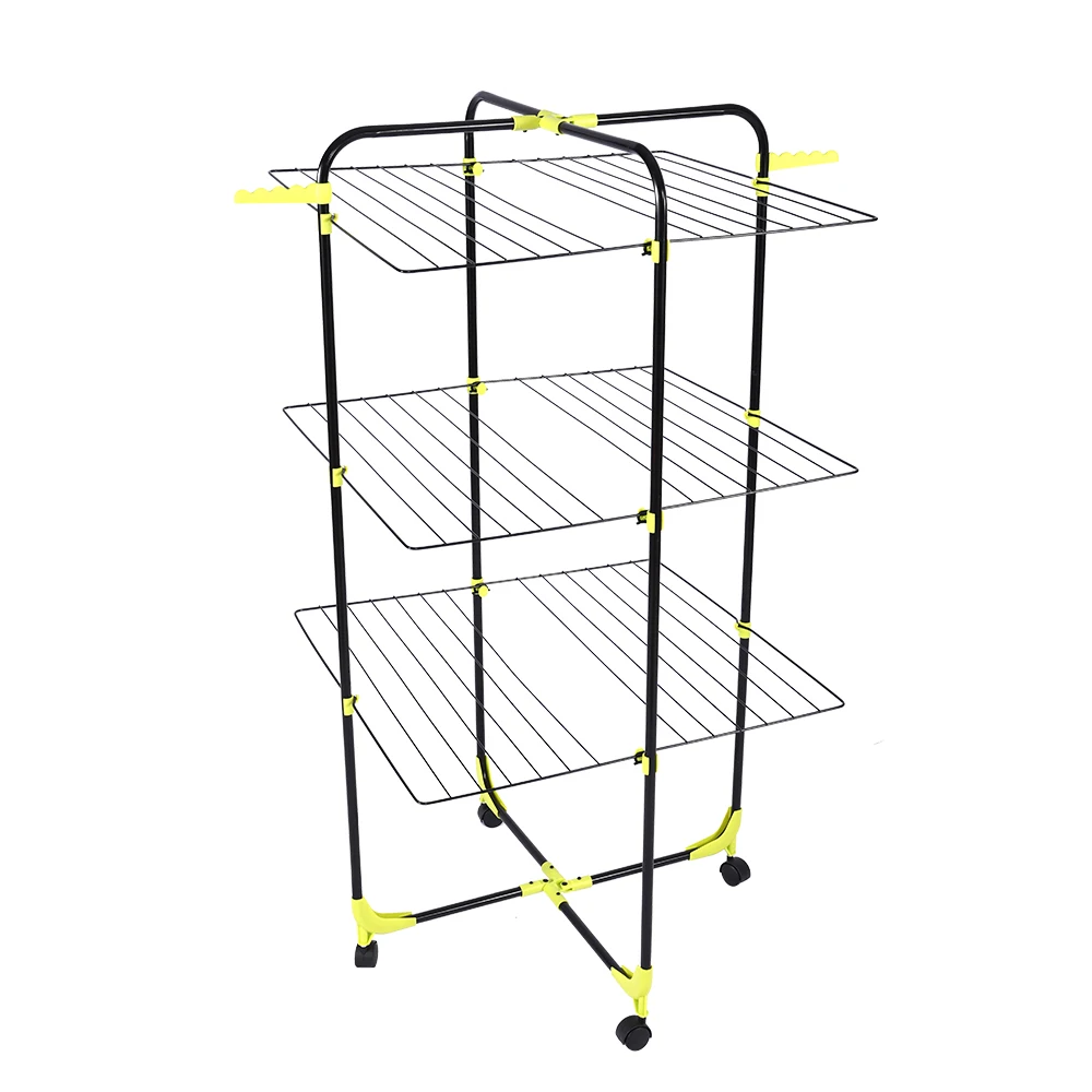 Best Selling Balcony Baby Clothes Dryer Rack Moderen Clothes Drying Rack 3 Tier For Laundry Room