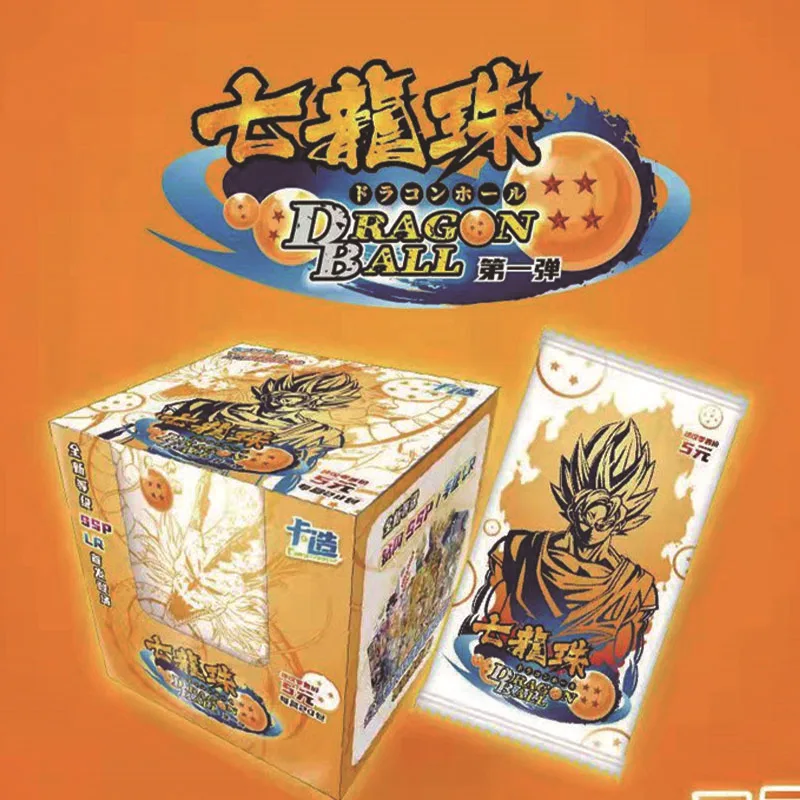 wholesale New Dragon Ball Collection Cards Box Anime hobby kid gift Toy box Game Goku figure SSP Flash rare cards