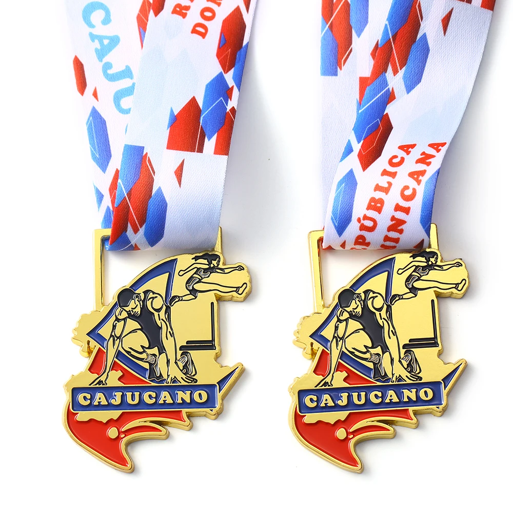 Design Your Own Iron Zinc Alloy Metal Logo Running Marathon Custom Medals Sports Finisher Award Medal For Souvenir
