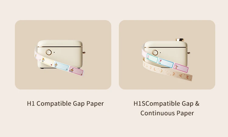 NiiMbot New Design H1/H1S fashion wholesale adhesive label machine small handheld label manager gift business home office