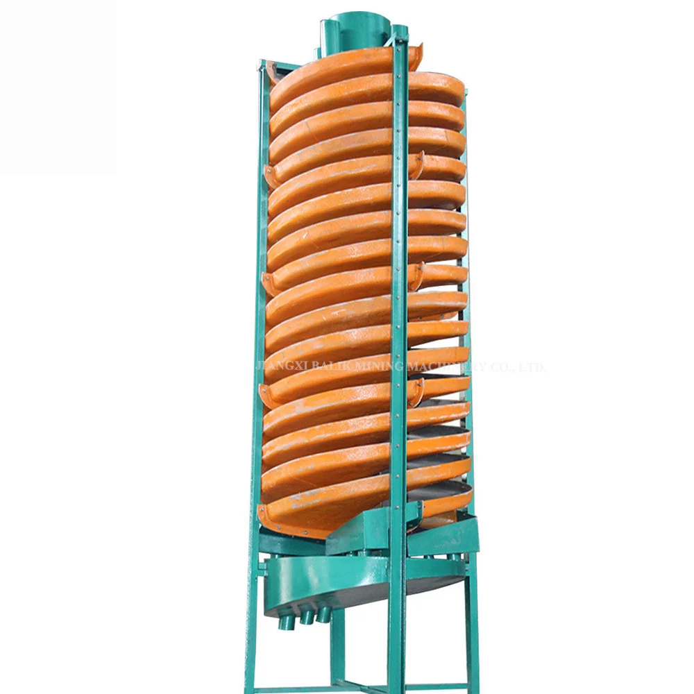 No power needed Gravity ore beneficiation spiral chute concentrator Gravity separator spiral washing classifier machine
