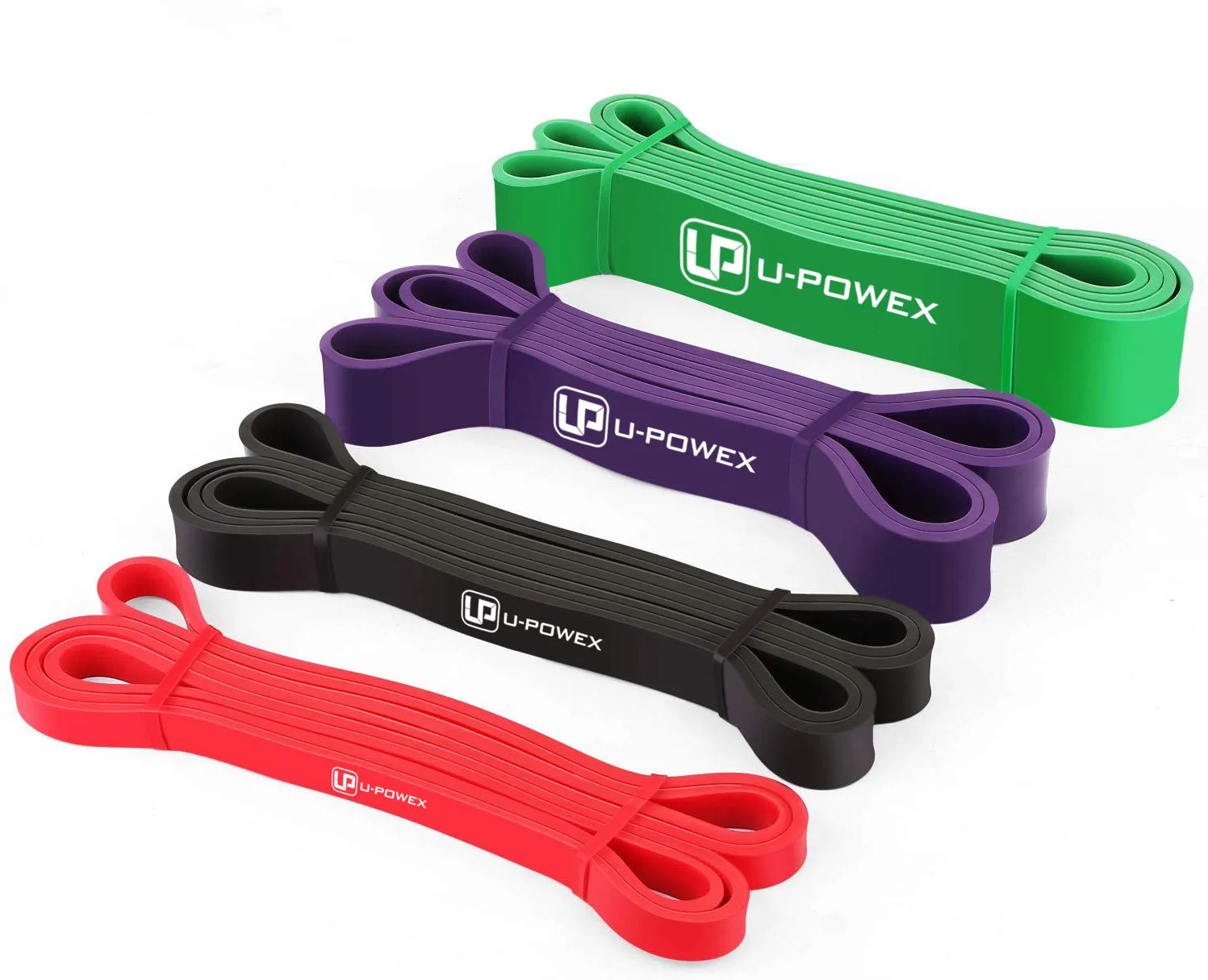 Natural latex heavy duty power lifting elastic resistance assist pull up bands