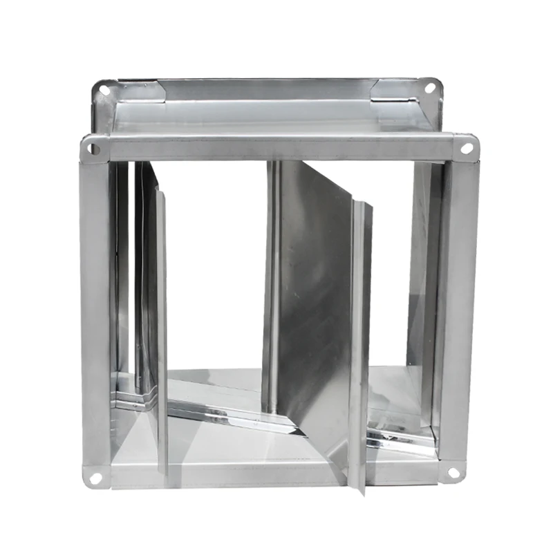 Stainless steel square ventilation duct check valve globe valve air flow control valve